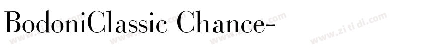BodoniClassic Chance字体转换